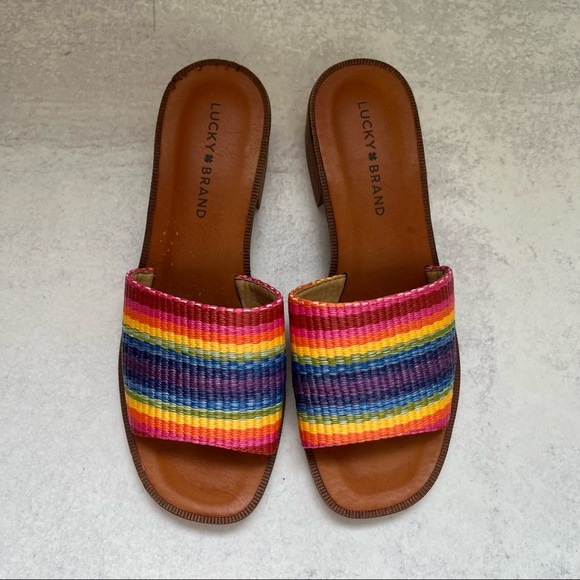 Lucky Brand Rainbow Sandals 7.5 - Picture 7 of 9